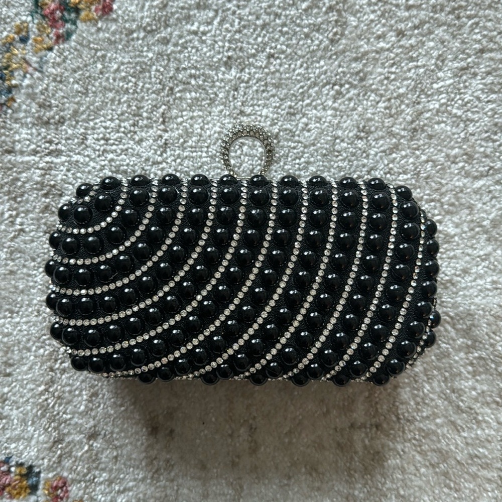 Lauren Lorraine Beaded Rhinestone Clutch